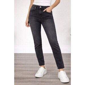 AGOLDE Womens Jeans Size 26 Black Washed High Rise Skinny Premium Denim